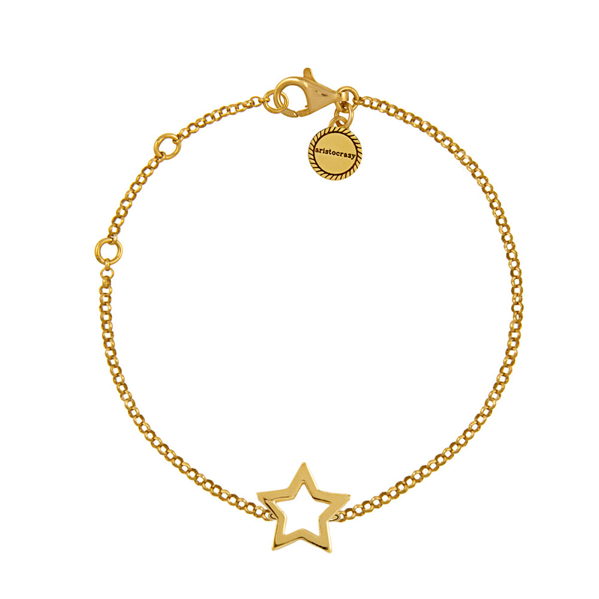 BRACELET SILVER EMPTY STAR اسوارة فضة عيار 925 ST / PULSERA / MOTIVO, 380