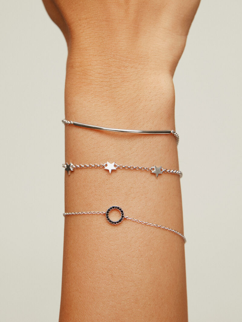 BRACELET SILVER SPINEL BULLSEYE اسوارة سبنيل فضة عيار 925