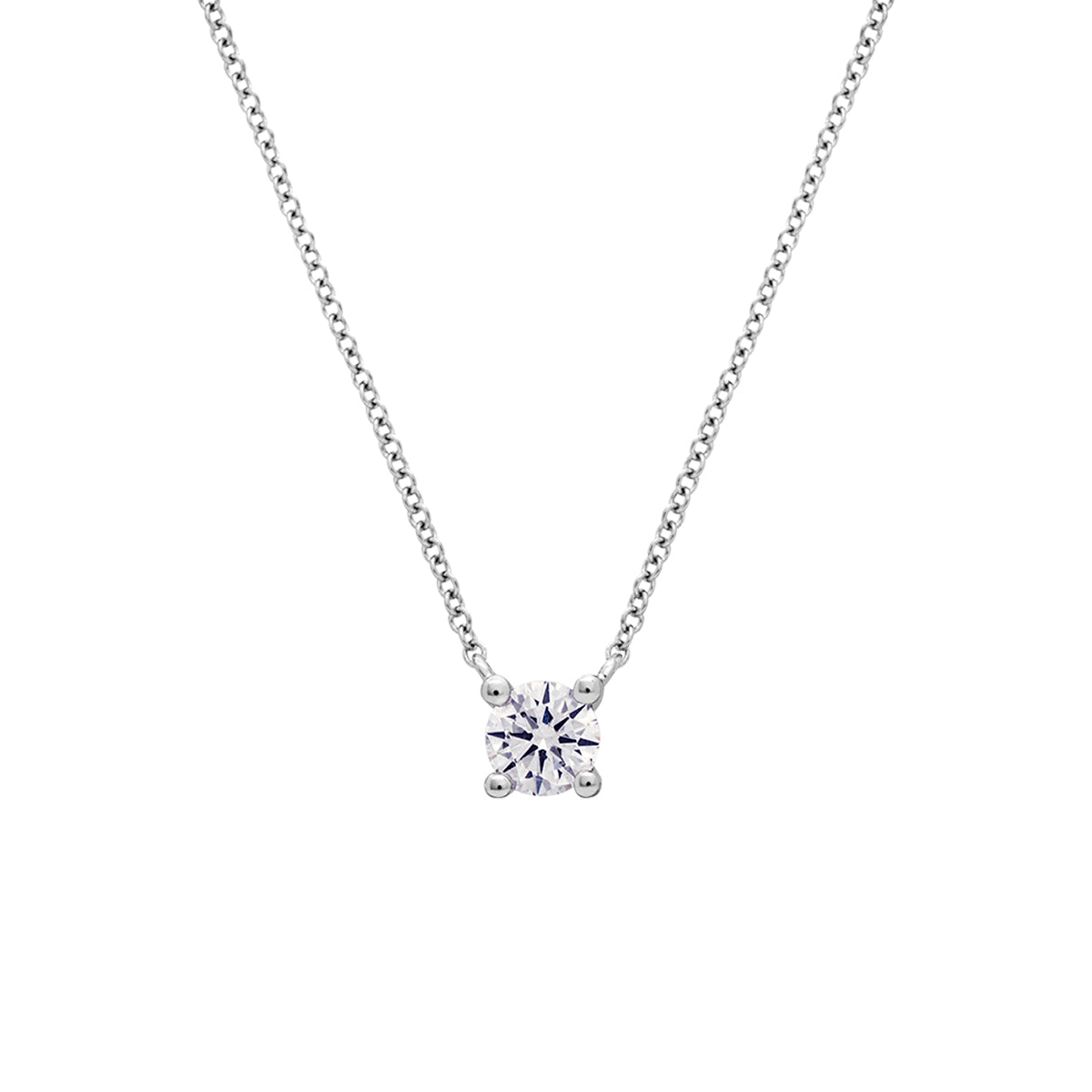 NECKLACE GOLD 18K DIAMOND SOLITARIO قلادة ذهب اصفر مع الألماس ST / COLLAR / SOLITARIO