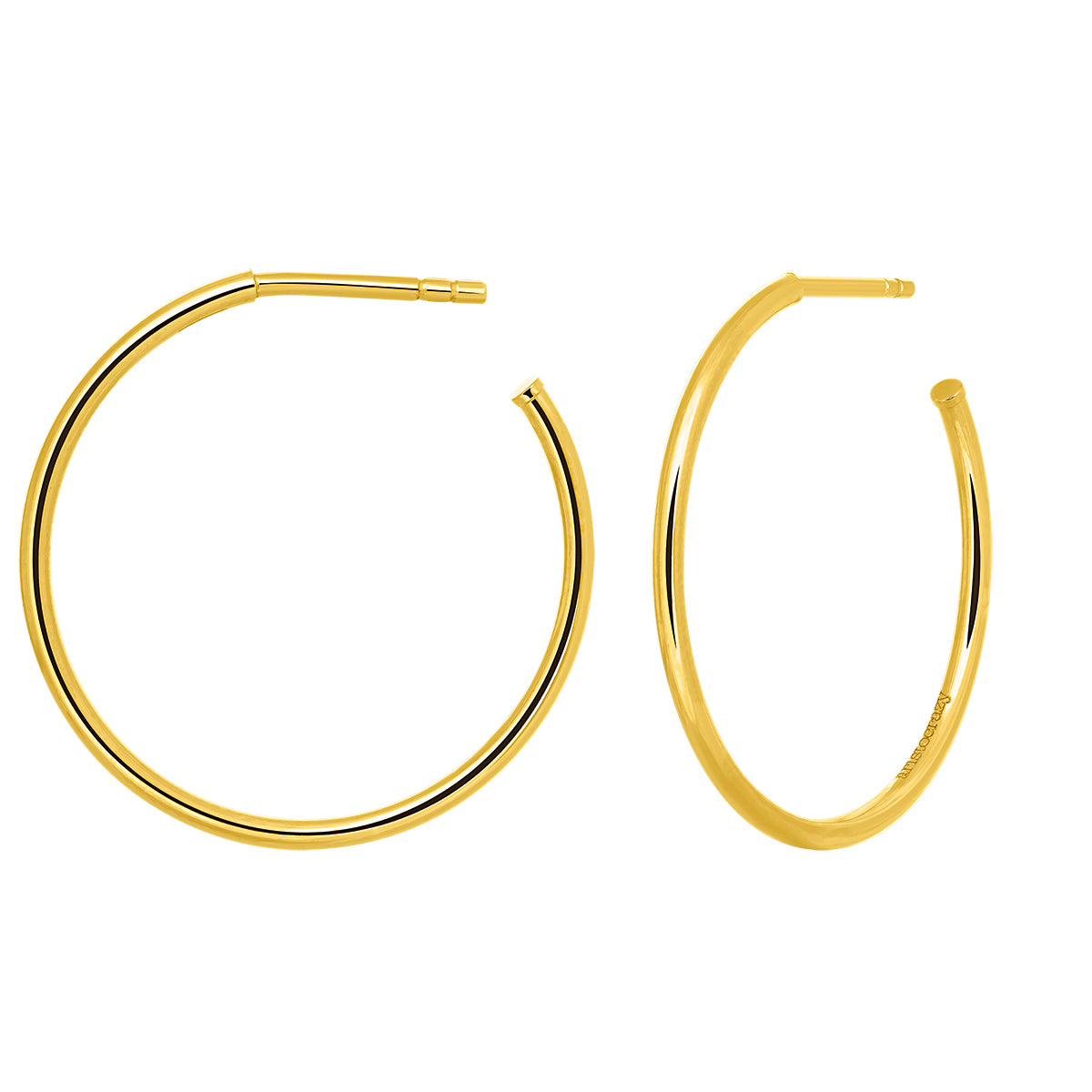 EARRING SILVER HOOPED EARRINGS حلق فضة عيار 925 ST / PENDIENTE / ARO, 1073