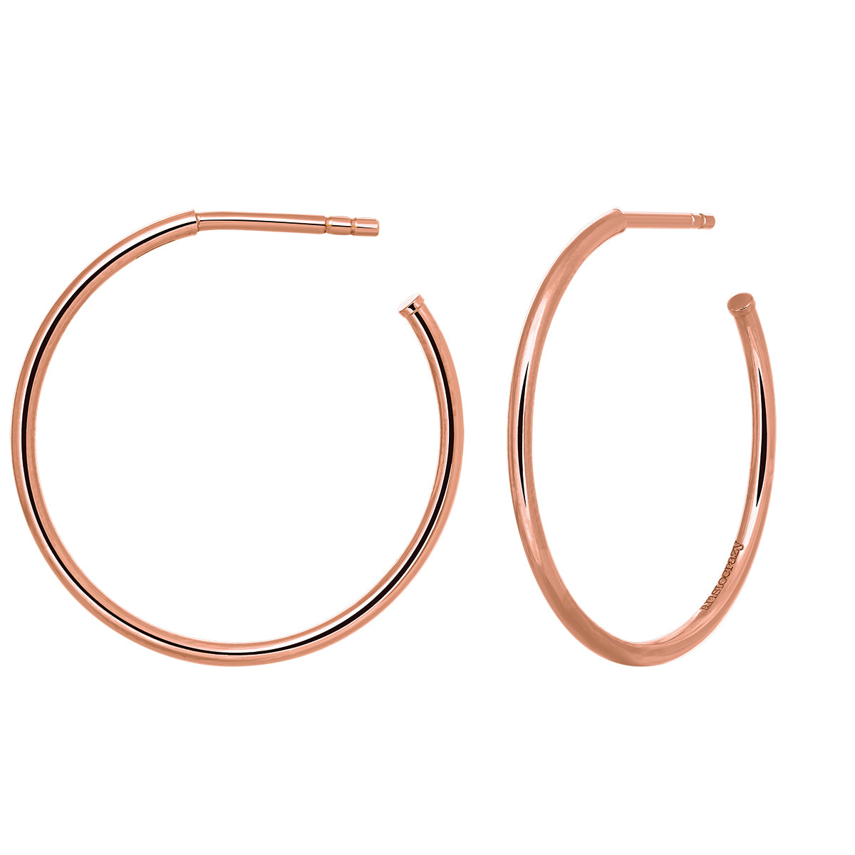 EARRING SILVER HOOPED EARRINGS حلق فضة عيار 925 ST / PENDIENTE / ARO, 1074