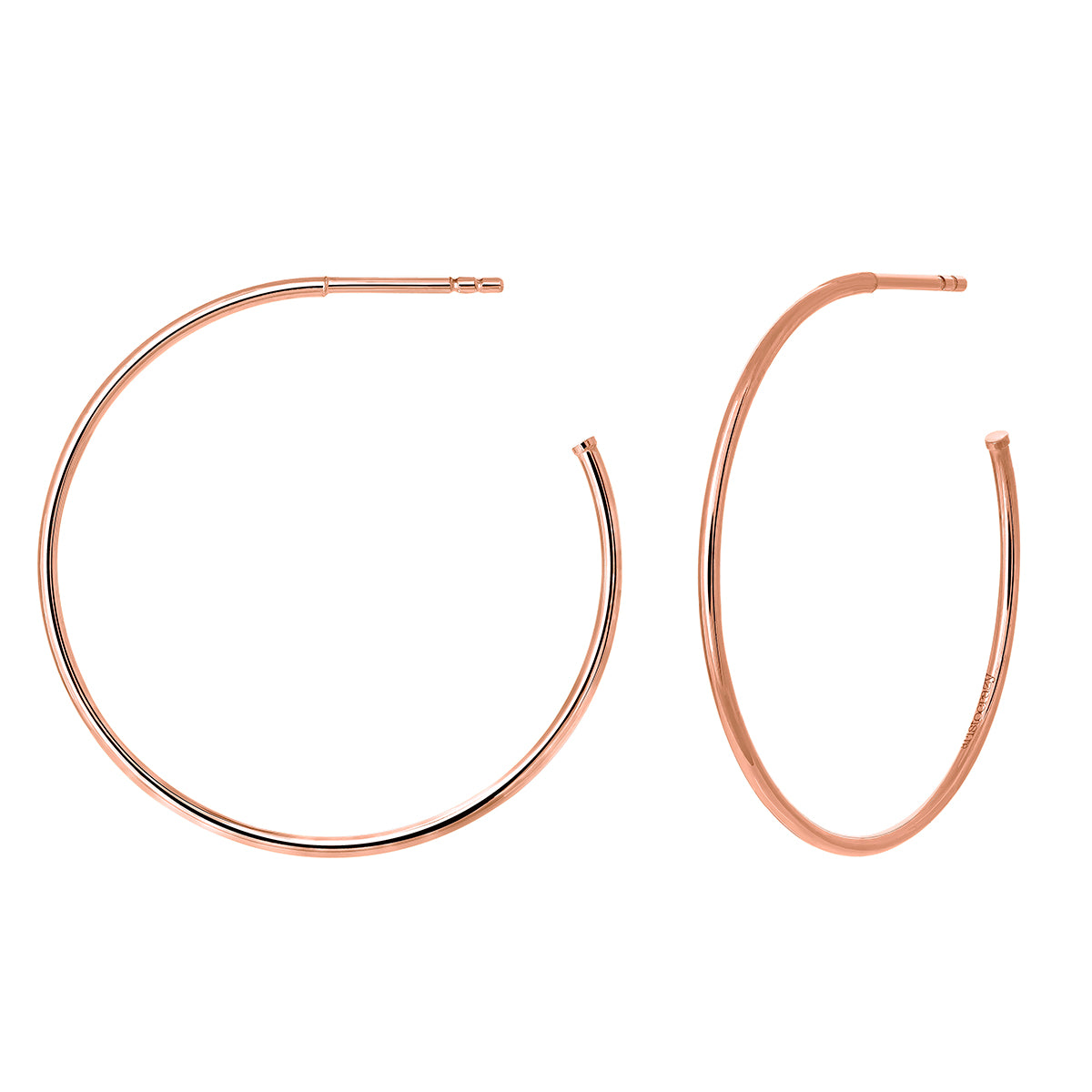 EARRING SILVER HOOPED EARRINGS حلق فضة عيار 925 ST / PENDIENTE / ARO, 1077