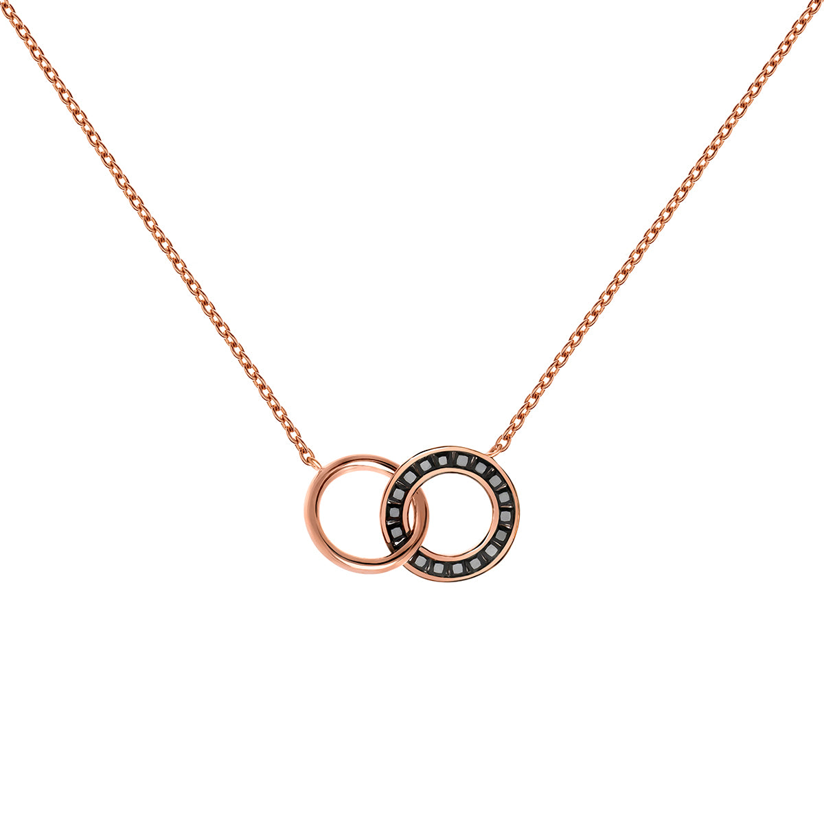 NECKLACE SILVER TOPAZ CROSSED LINES قلادة توباز فضة 925 ST / COLLAR / MOTIVO, 1204