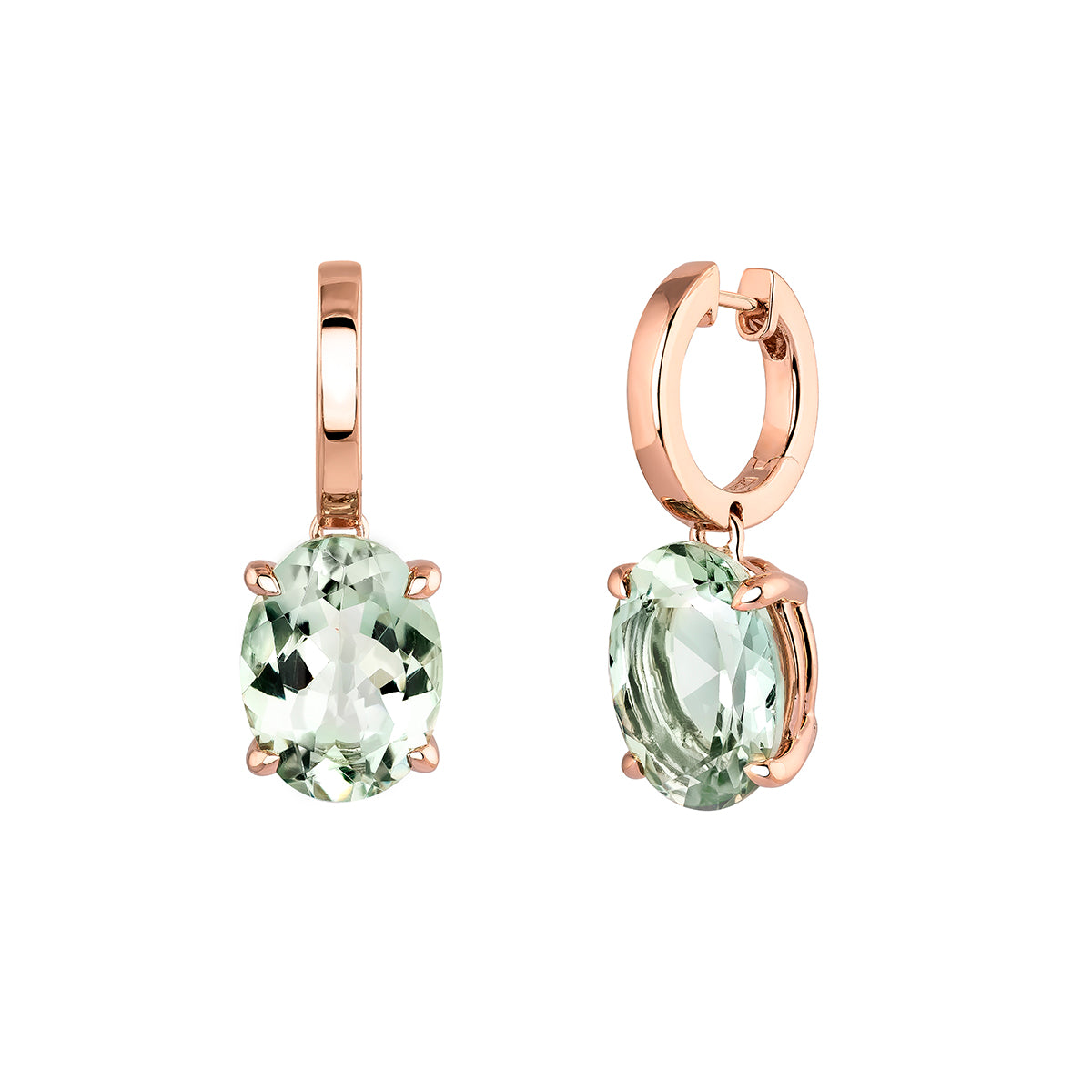 EARRING SILVER QUARTZ ELUA حلق كوارتز مغطى بالذهب ST / PENDIENTE / CRIOLLA, 1309
