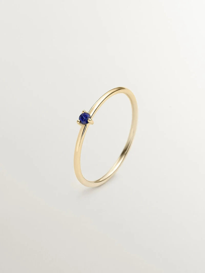 RI-GREAT THREE BLUE SAPPHIRE RING