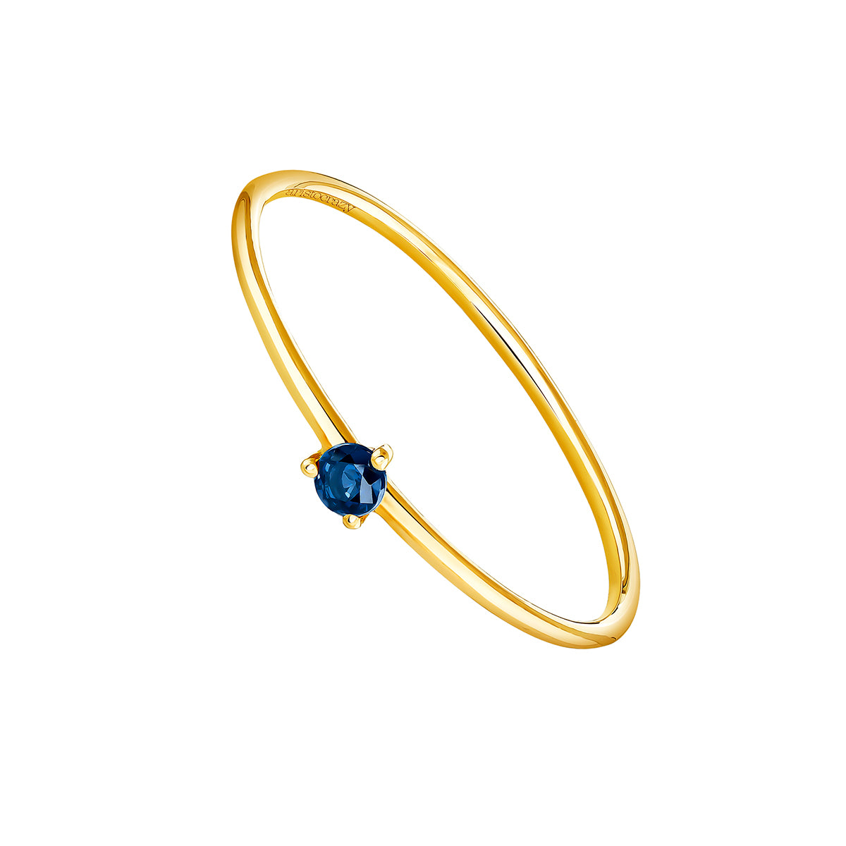 RING GOLD 18K SAPPHIRE GREAT THREE خاتم ذهب مرصع بالألماس 13 / ANILLO / SOLITARIO