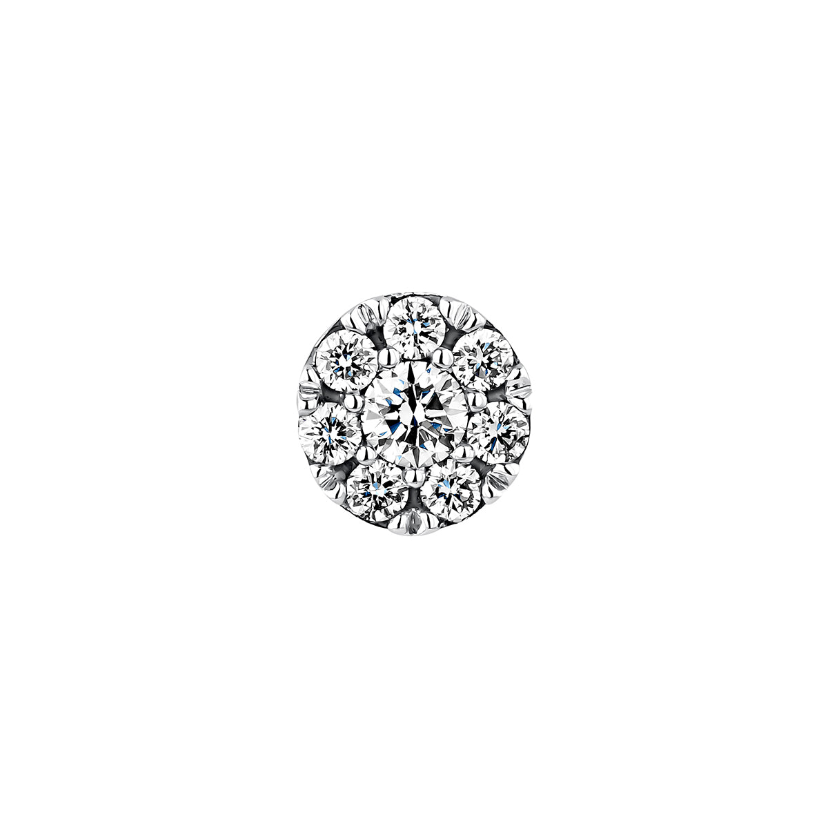 EARRING GOLD 18K DIAMOND DIAMOND ROSETA حلق ذهب مرصع بالألماس ST / PENDIENTE / ROSETA