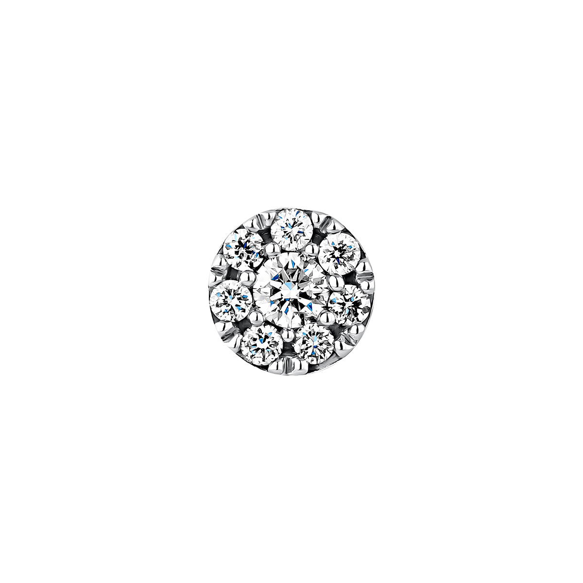 EARRING GOLD 18K DIAMOND DIAMOND ROSETA حلق ذهب مرصع بالألماس ST / PENDIENTE / ROSETA