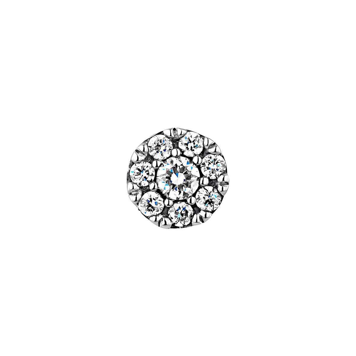 EARRING GOLD 18K DIAMOND DIAMOND ROSETA حلق ذهب مرصع بالألماس ST / PENDIENTE / ROSETA