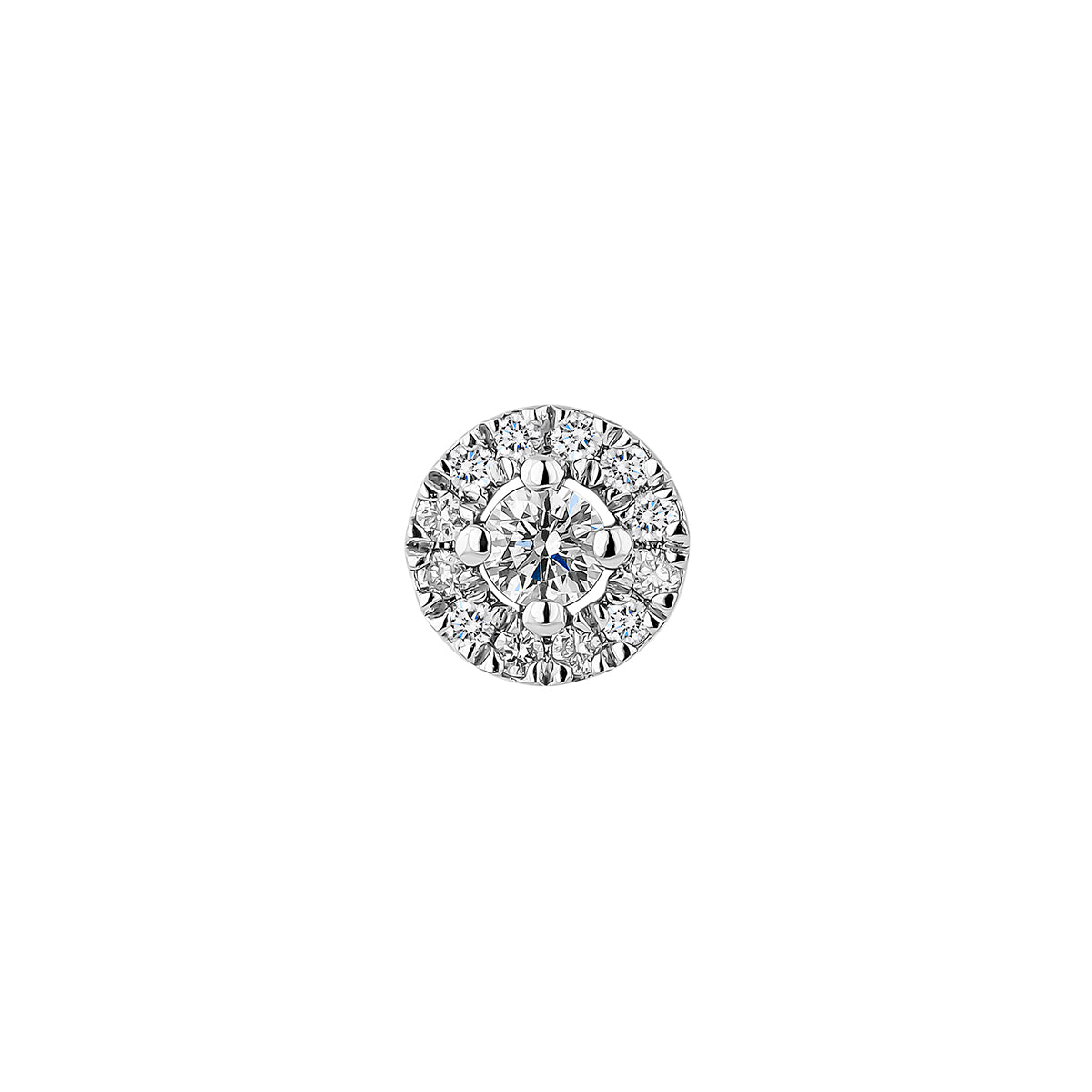 EARRING GOLD 18K DIAMOND DIAMOND ORLA حلق ذهب مرصع بالألماس ST / PENDIENTE / ORLA