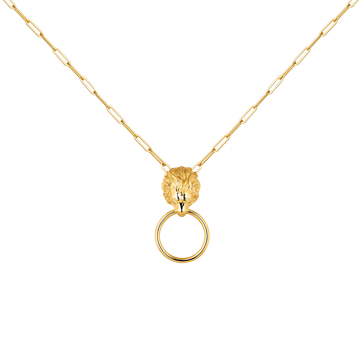 NECKLACE SILVER SAVAGE قلادة فضة مغطاة بالذهب ST / COLLAR / MOTIVO