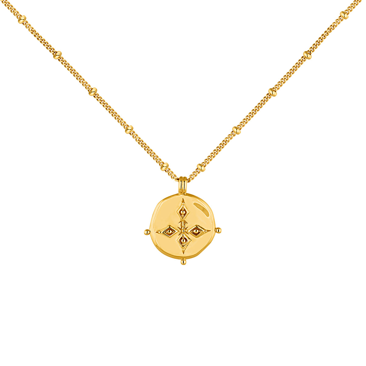 NECKLACE SILVER SABINA قلادة فضة مغطاة بالذهب ST / COLLAR / MOTIVO