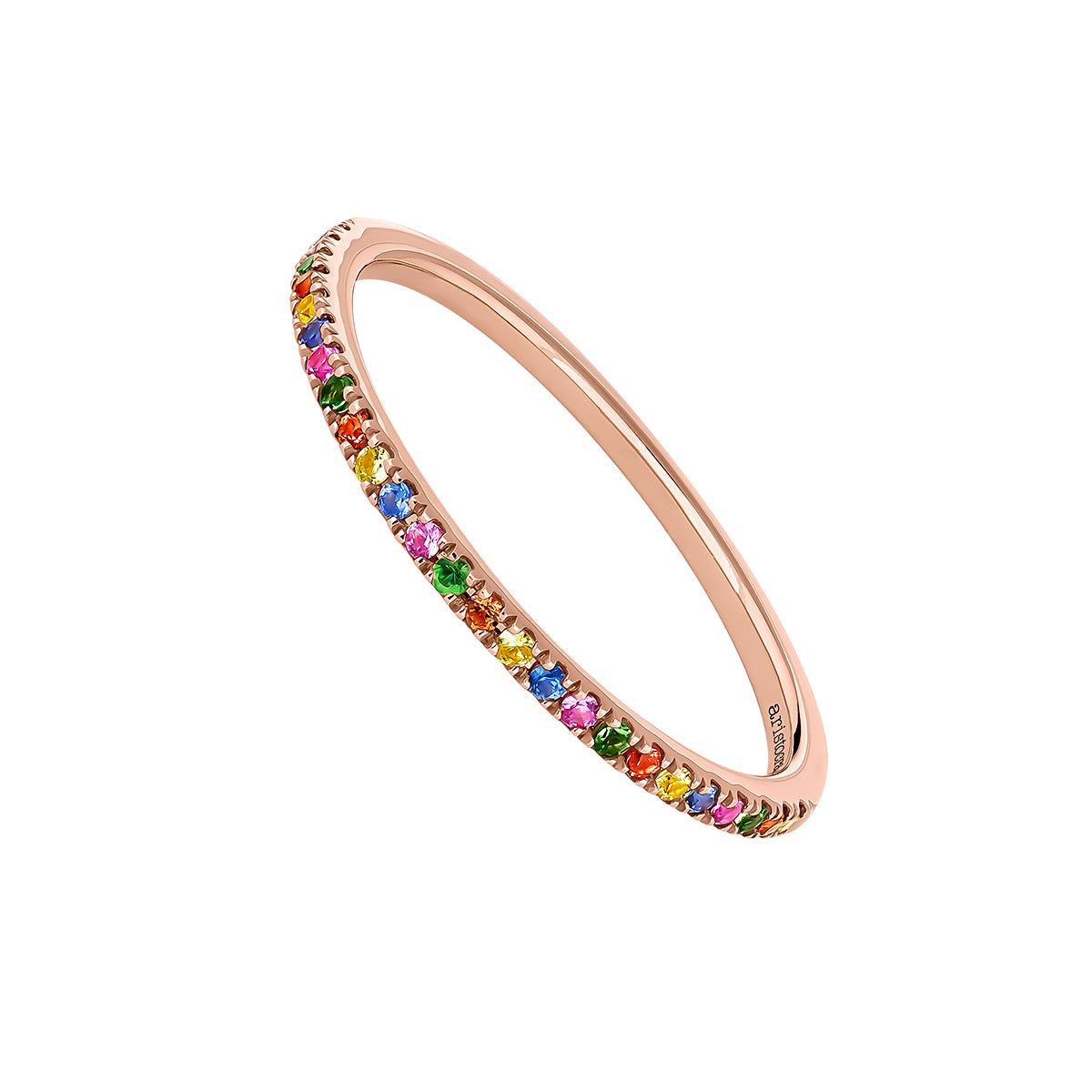 RING GOLD 18K SAPPHIRE SAPPHIRE RAINBOW خاتم ذهب مرصع بالألماس 13 / ANILLO / ALIANZA
