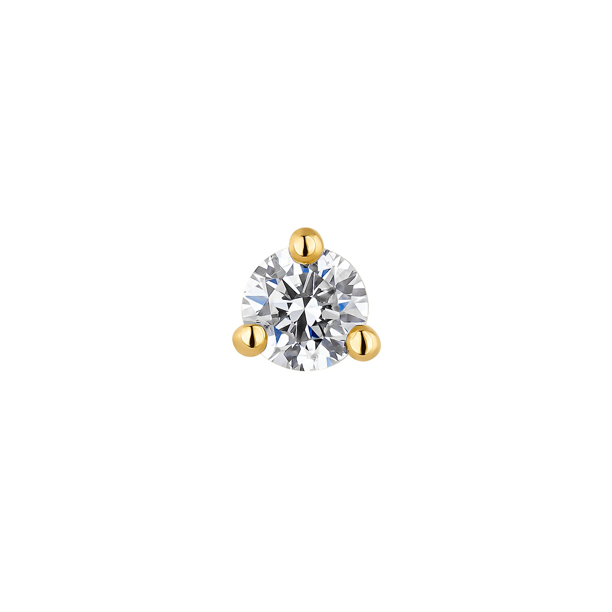 EARRING GOLD 18K DIAMOND DIAMONDS 1st SET حلق ذهب مرصع بالألماس ST / PENDIENTE / 1ª PUESTA