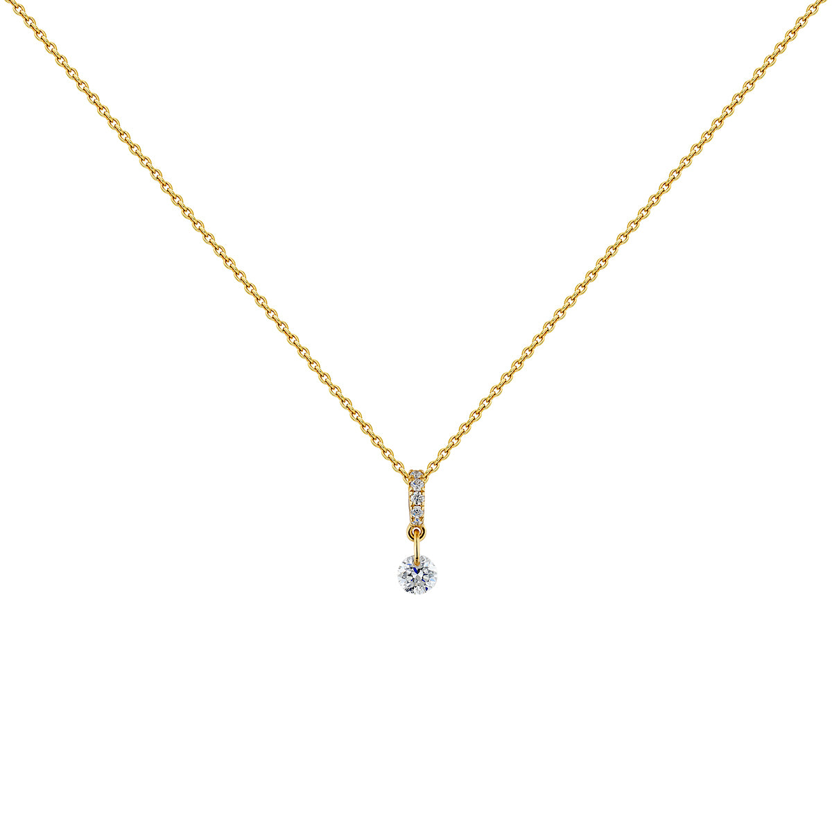NECKLACE GOLD 18K DIAMOND DIAMOND DYLON قلادة ذهب اصفر مرصعة بالألماس ST / COLLAR / MOTIVO