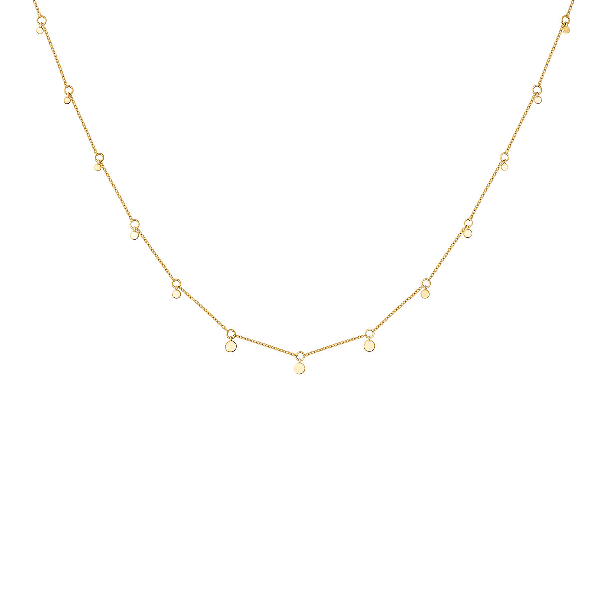 NE GOLDIE MULTI CIRCLE NECKLACE ST / COLLAR / MULTI