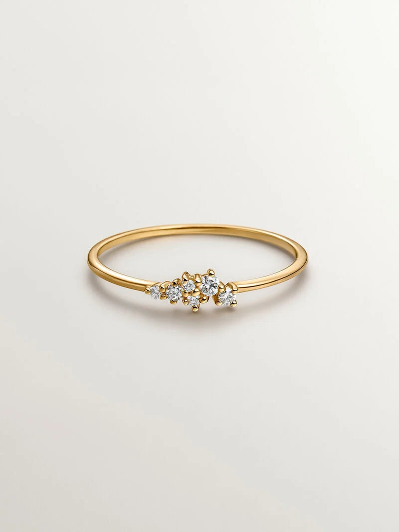 RI-MIC 0,07CTS DIAMONDS RINGخاتم ذهب عيار 18 مرصع بالماس