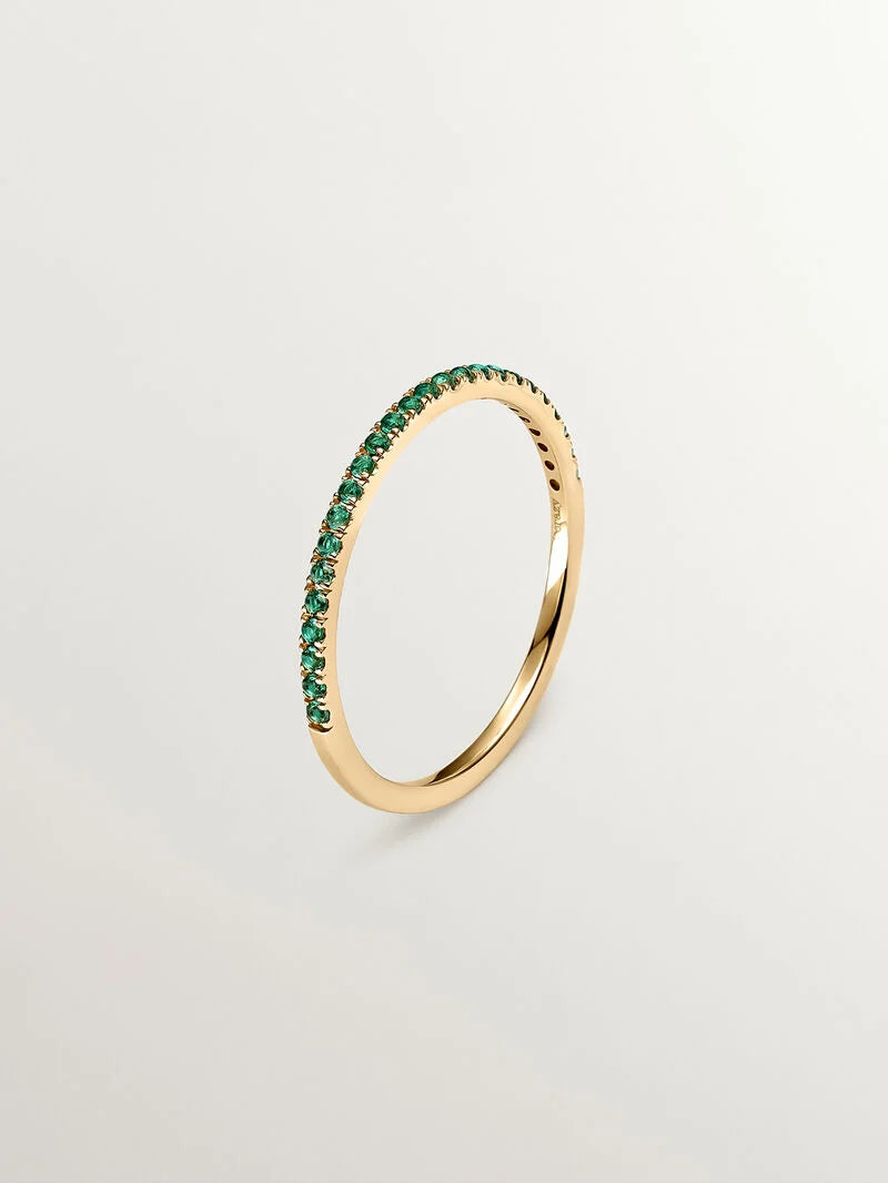RI-GREAT THREE EMERALD RING