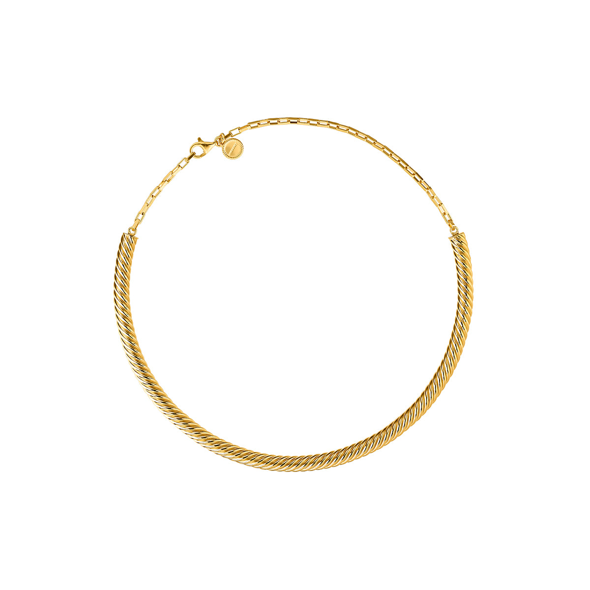 NECKLACE SILVER CLUELESS سلسال فضة مغطى بالذهب ST / COLLAR / CHOCKER