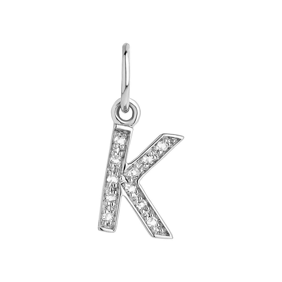 PENDANT SILVER WHITE TOPAZ ABC تعليقة توباز من الفضة 925 ST / COLGANTE / PENDENTIF