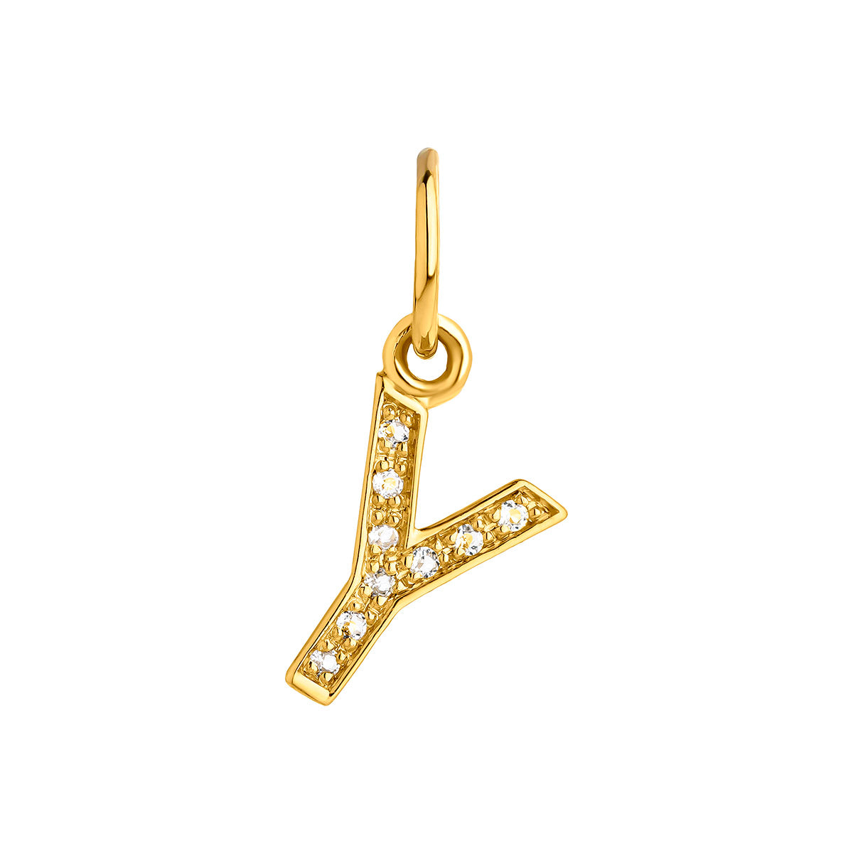 PENDANT SILVER WHITE TOPAZ ABC تعليقة فضة مغطاة بالذهب ST / COLGANTE / PENDENTIF