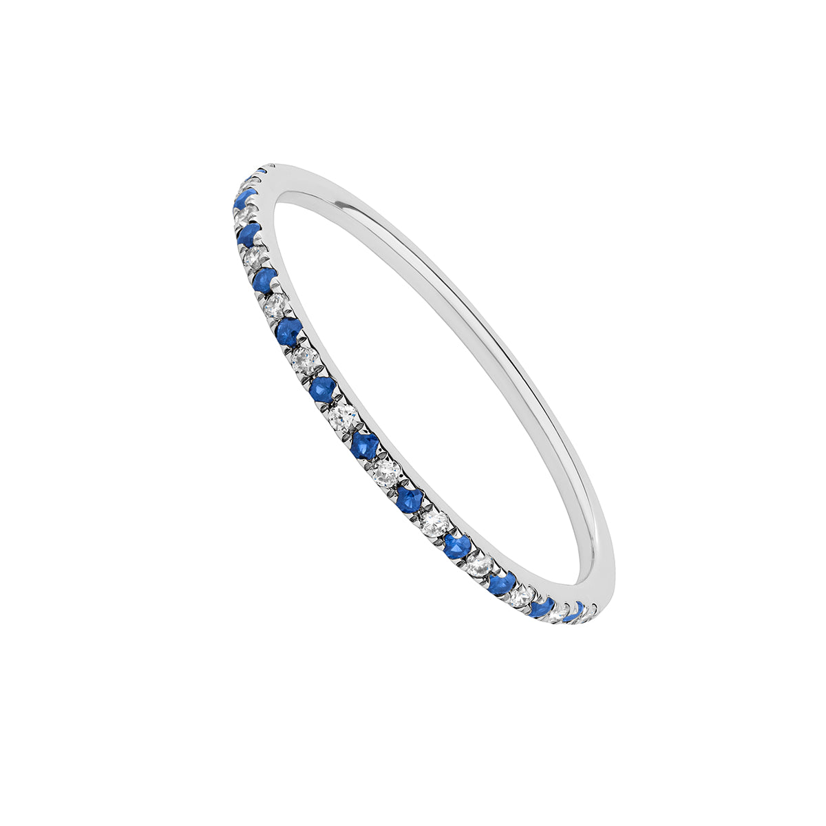 RING GOLD 18K SAPPHIRE DIAMOND GREAT THREE خاتم ذهب عيار 18مرصع بالألماس 13 / ANILLO / ALIANZA