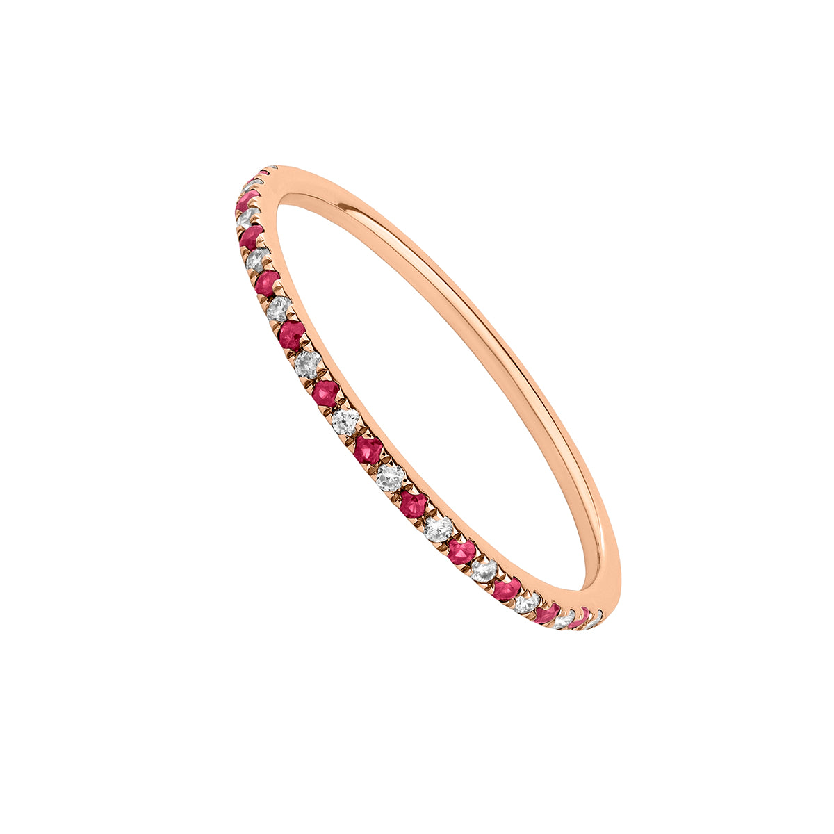 RING GOLD 18K RUBY DIAMOND GREAT THREE خاتم ذهب عيار 18مرصع بالألماس 13 / ANILLO / ALIANZA
