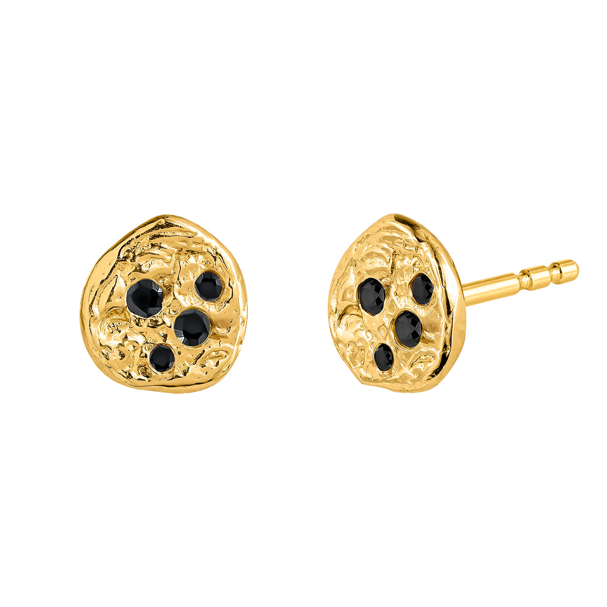 EARRING SILVER SPINEL SPINEL PEBEL حلق فضة مغطى بالذهب ST / PENDIENTE / BOTÓN