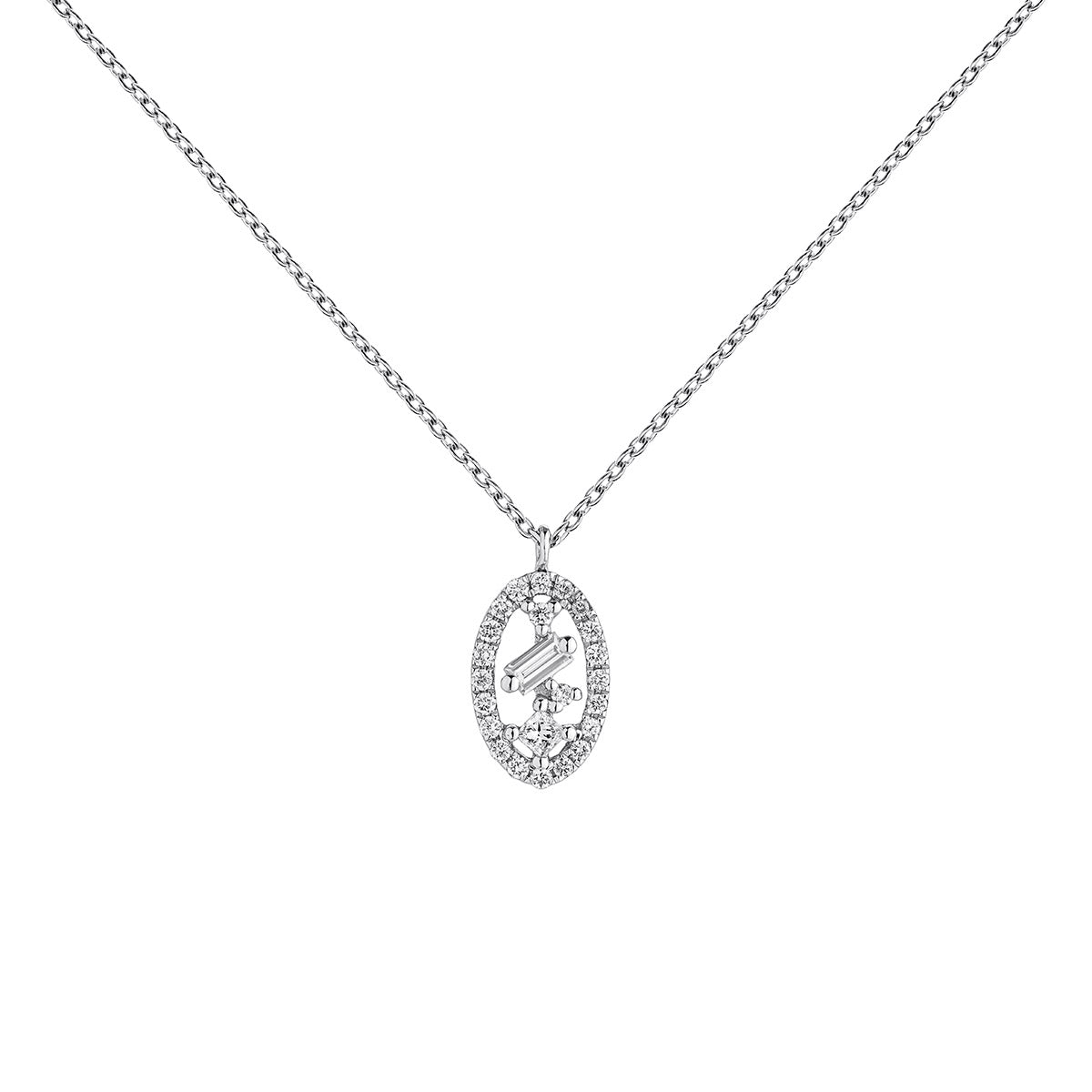 NECKLACE GOLD 18K DIAMOND DIAMOND MOVE قلادة ذهب 18مرصع بالألماس ST / COLLAR / MOTIVO