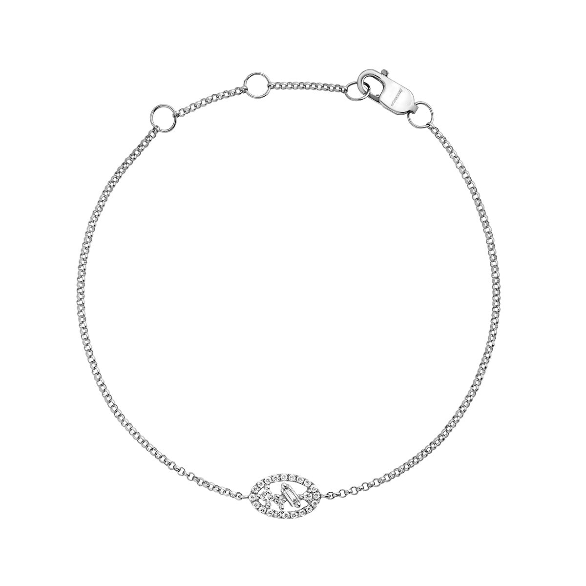 BRACELET GOLD 18K DIAMOND DIAMOND MOVE اسوارة ذهب 18مرصع بالألماس ST / PULSERA / MOTIVO
