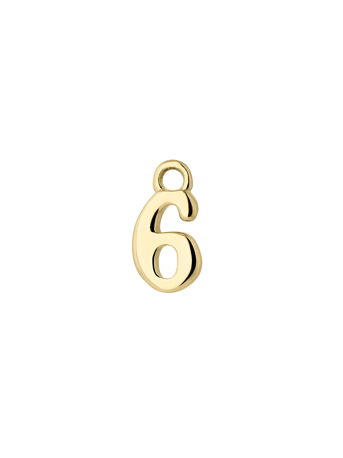 PE- TA-TU MOTIF NUMBER 6 18KT ST / COLGANTE / PENDENTIF