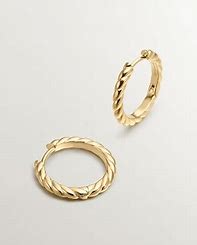 EA-SAN VALENTIN 24 CABLED HOOPED EARRINGS