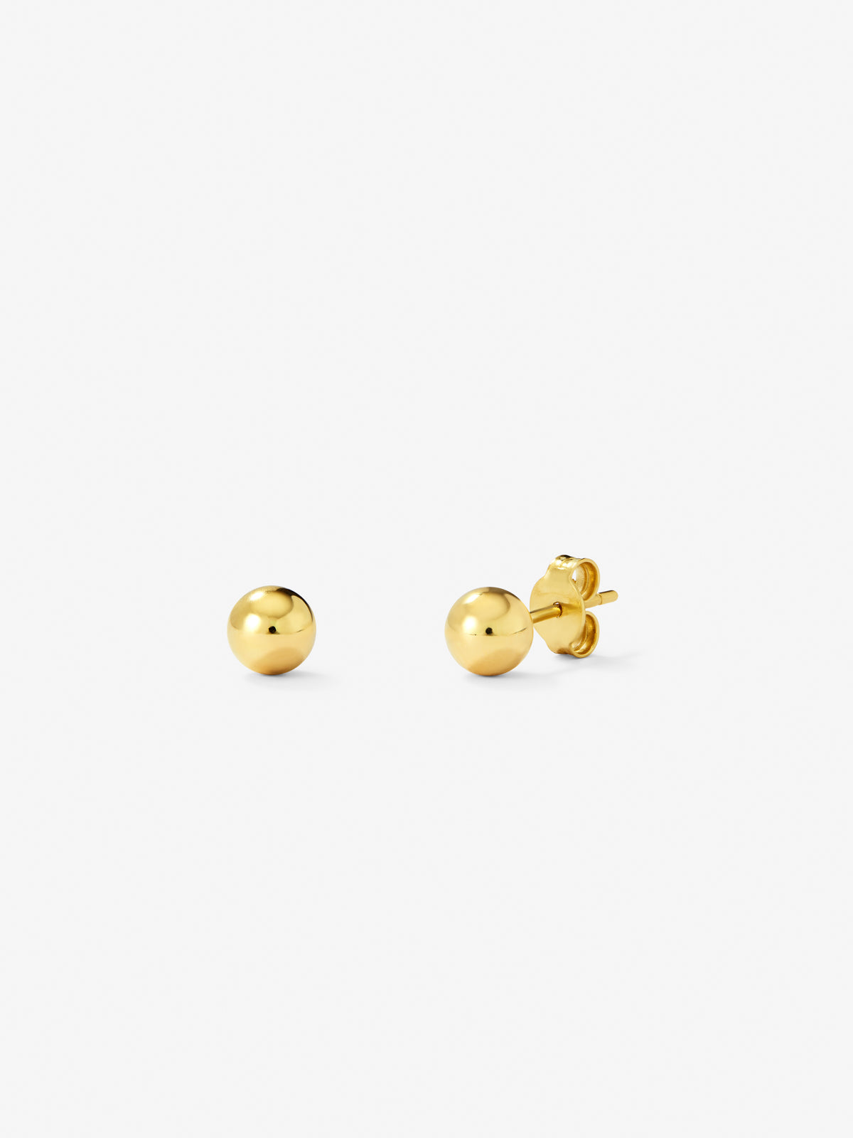YELLOW GOLD EARRING حلق ذهب اصفر عيار 18 ST / ESTRELLA / 1813