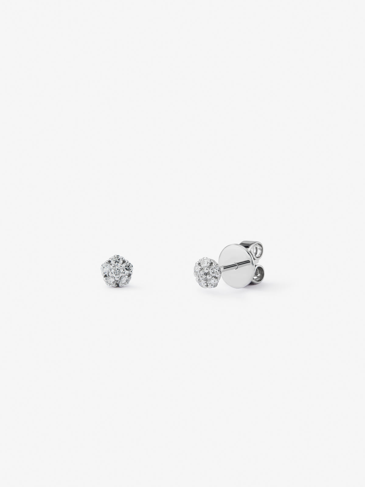 WHITE GOLD AUSTRALIAN PEARL DIAMOND EARRING حلق ذهب ابيض مرصع بالألماس