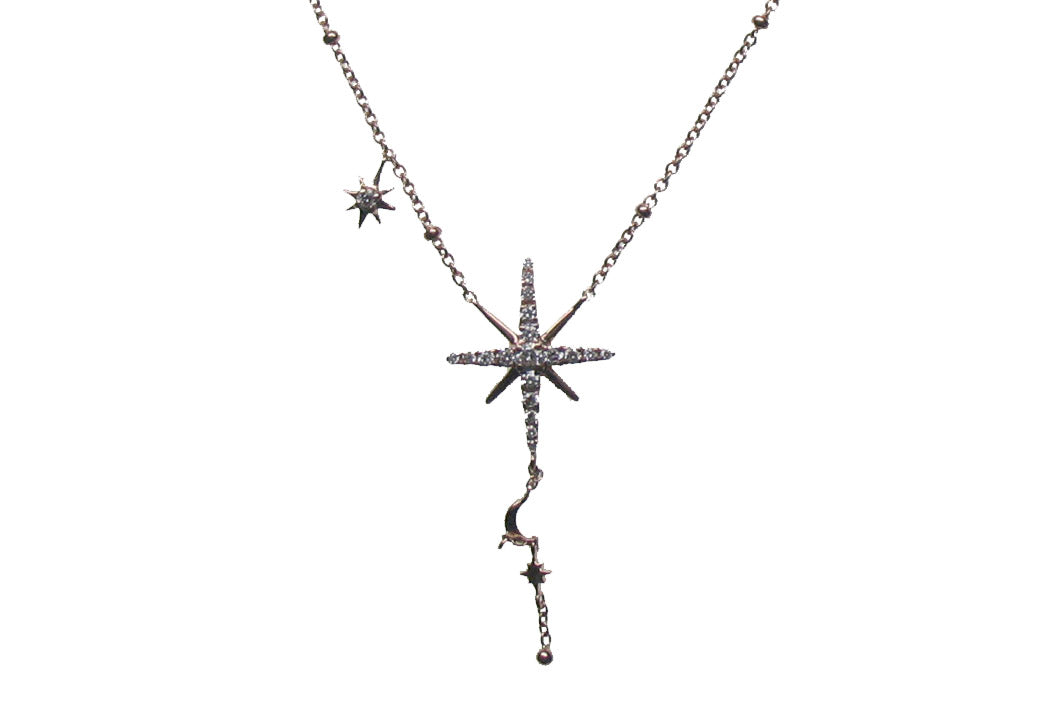 ROSE GOLD DIAMOND PENDANT قلادة ذهب روز غولد مرصعةبالألماس ST / MOTIVO / 4204