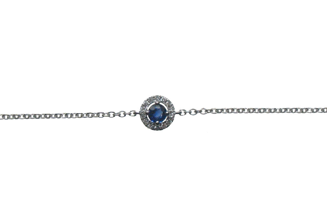 WHITE GOLD RUBY DIAMOND BRACELET اسوارة ذهب مرصعة بالألماس ST / ORLA / 5230