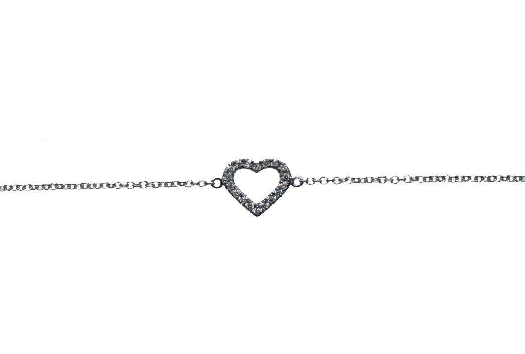 WHITE GOLD DIAMOND BRACELET اسوارة ذهب 18مرصعة بالألماس