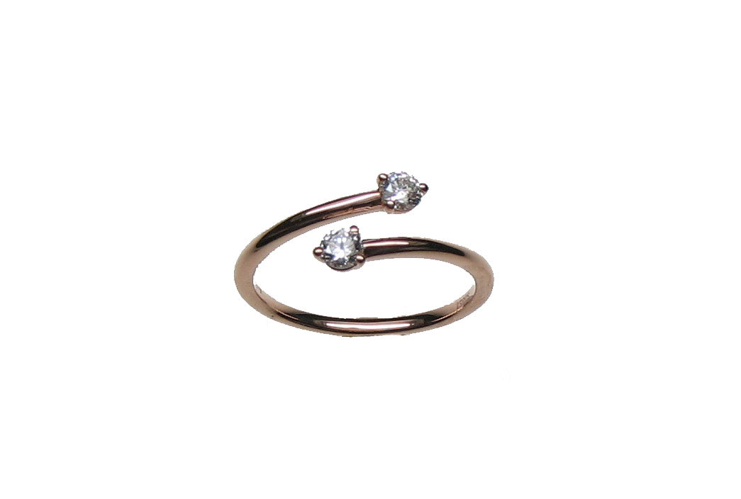 ROSE GOLD DIAMOND RING خاتم ذهب مرصع بالألماس 13 / TU_Y_YO / DIAMANTE