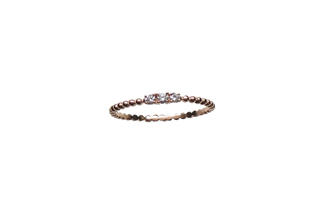 ROSE GOLD DIAMOND RING خاتم ذهب 18مرصع بالألماس 13 / TRESILLO / DIAMANTE