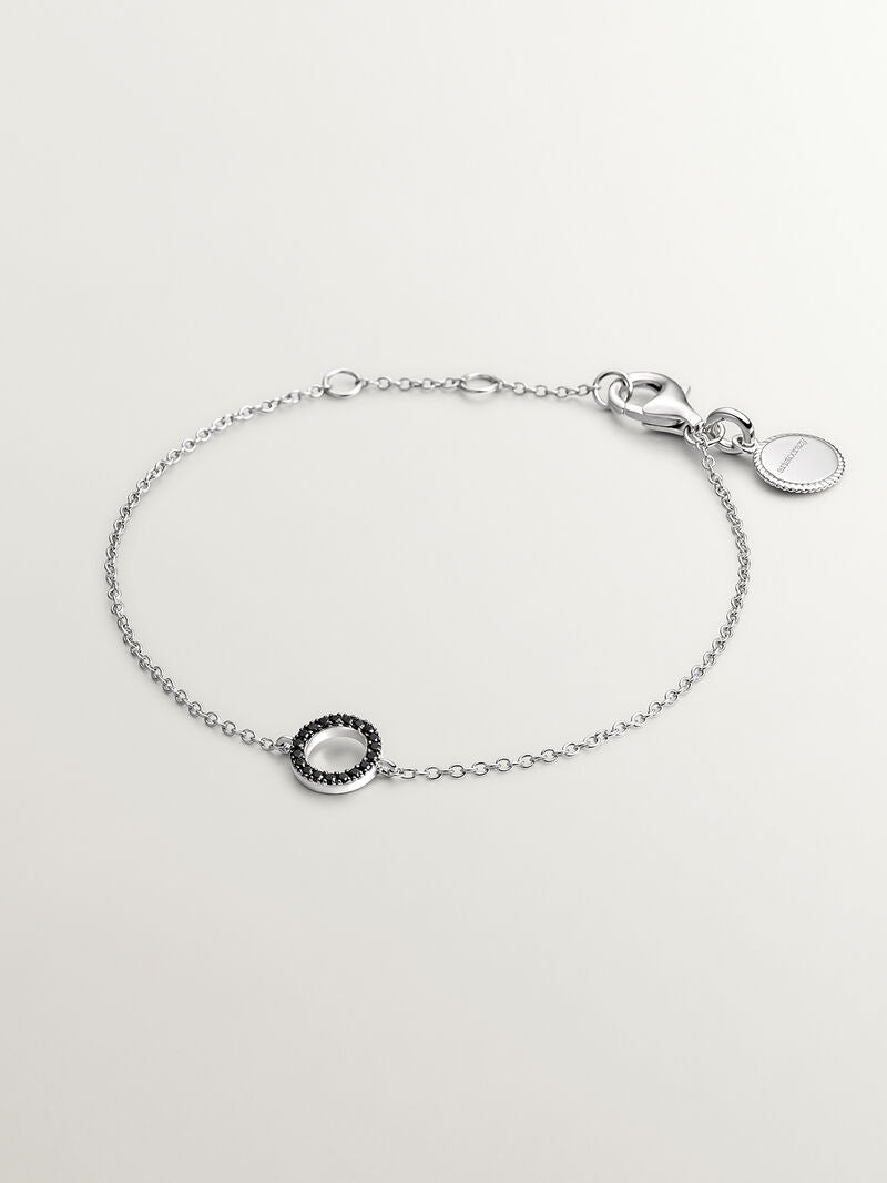 BRACELET SILVER SPINEL BULLSEYE  اسوارة سبنيل فضة عيار 925