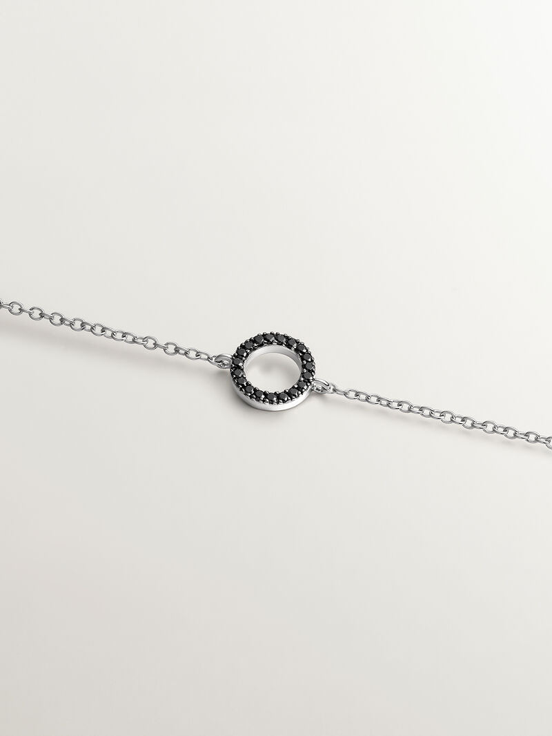 BRACELET SILVER SPINEL BULLSEYE  اسوارة سبنيل فضة عيار 925