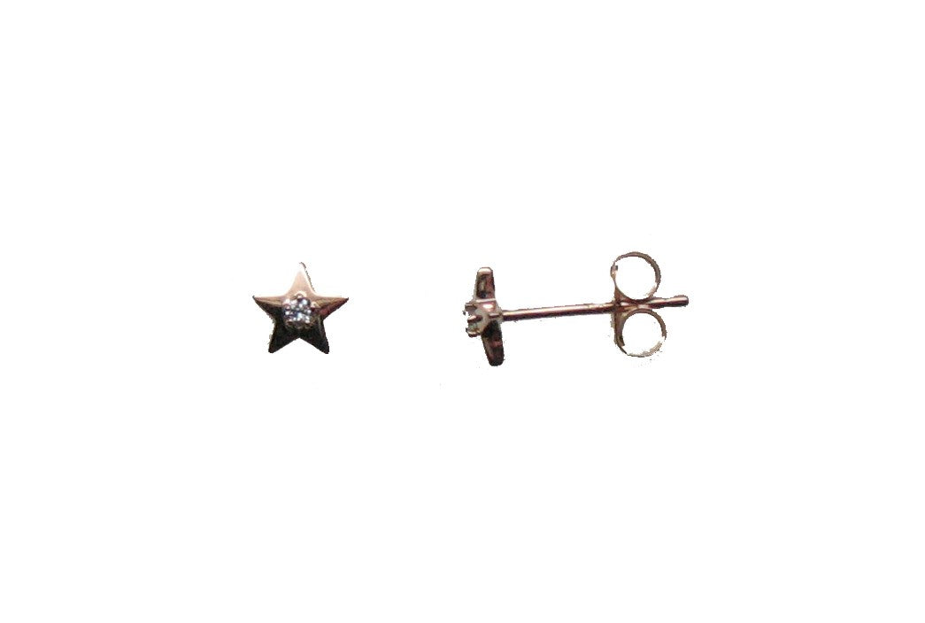 ROSE GOLD DIAMOND EARRING حلق ذهب 18مرصع بالألماس